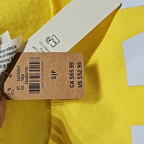 NWT Victoria Secret PINK Slouchy Shoulder sweatshirt size Small - Picture 3 of 7